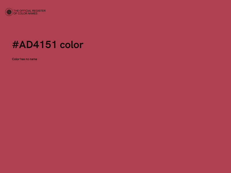 #AD4151 color image