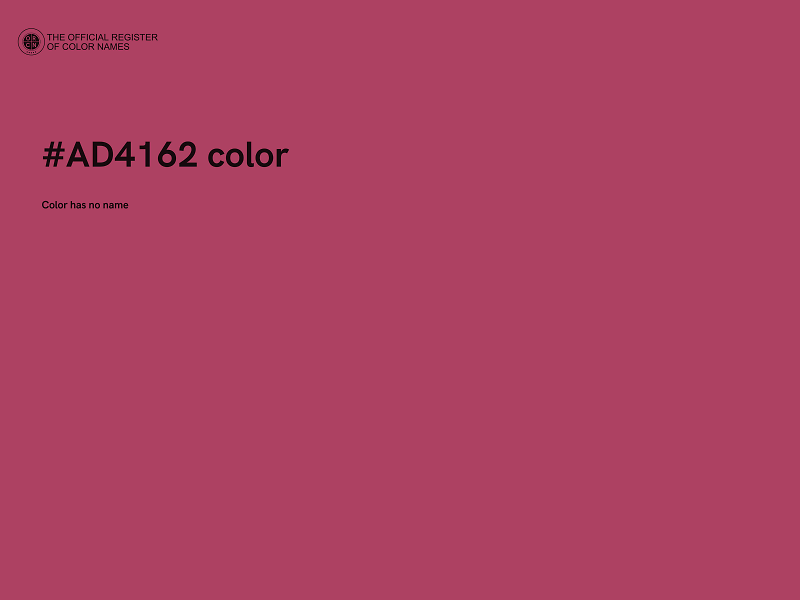 #AD4162 color image