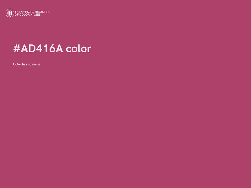 #AD416A color image