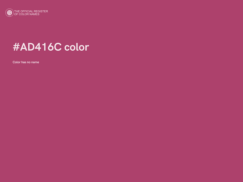 #AD416C color image