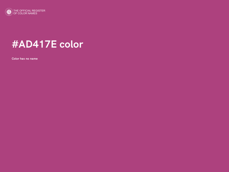 #AD417E color image