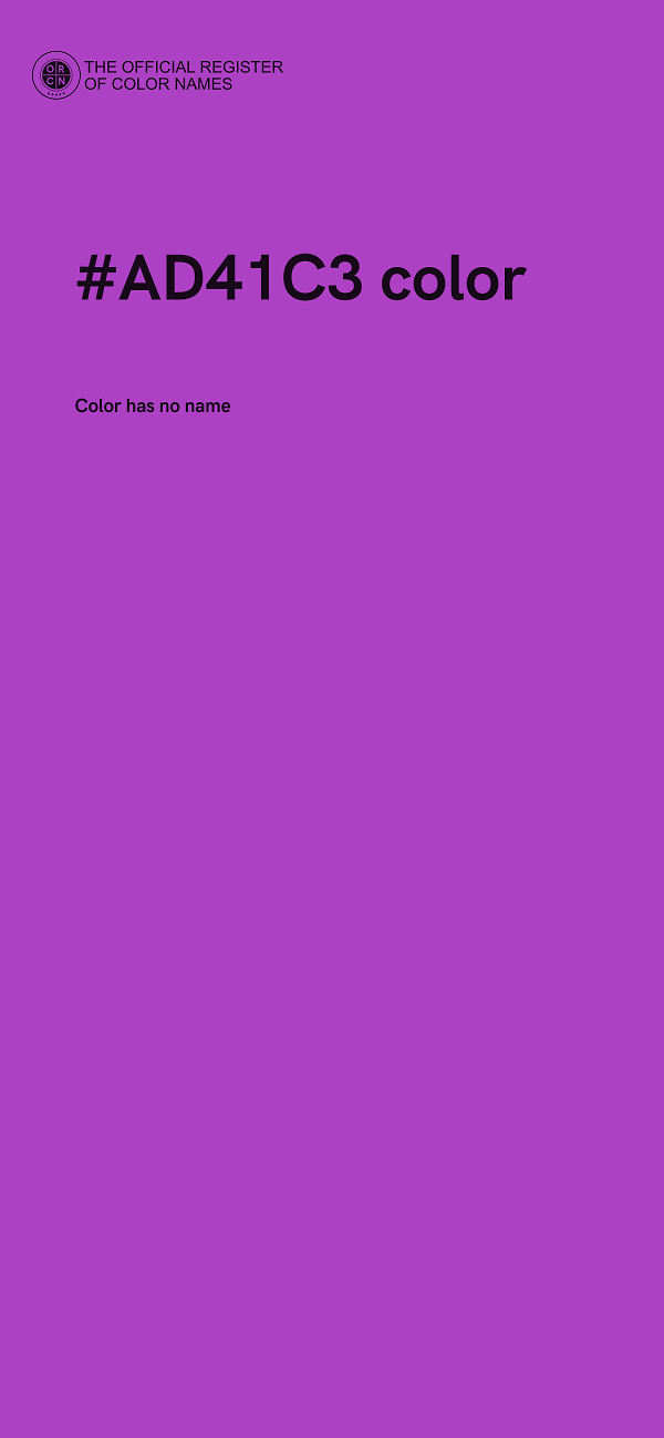 #AD41C3 color image