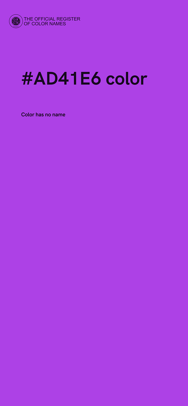 #AD41E6 color image