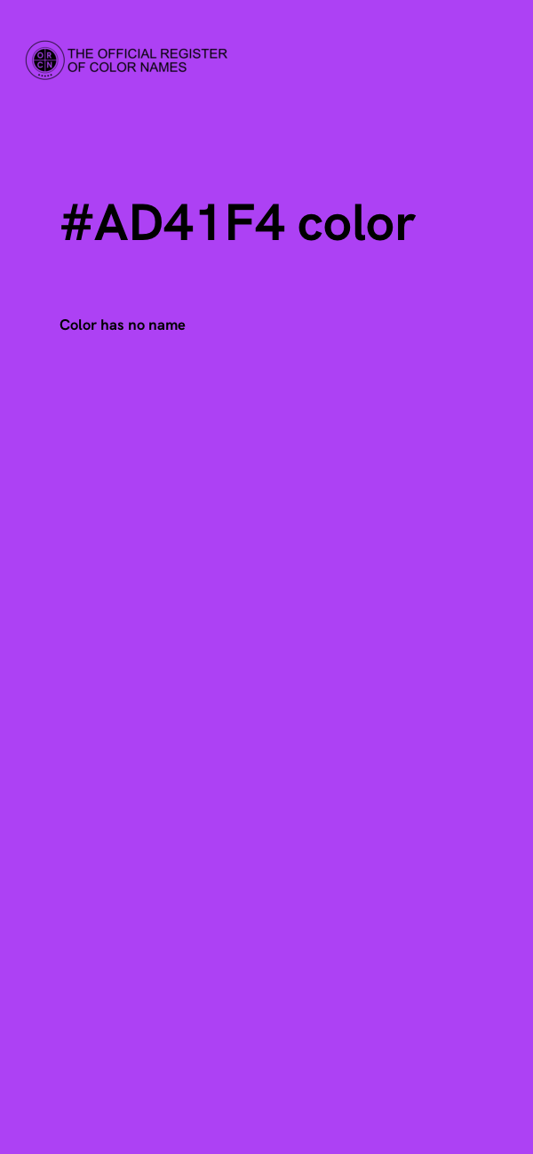 #AD41F4 color image