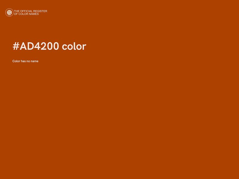 #AD4200 color image