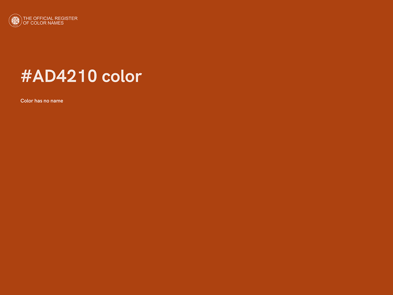 #AD4210 color image