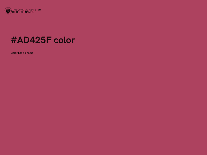 #AD425F color image