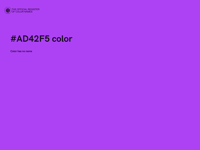 #AD42F5 color image