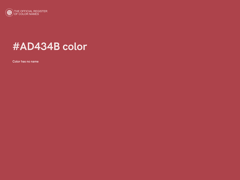 #AD434B color image
