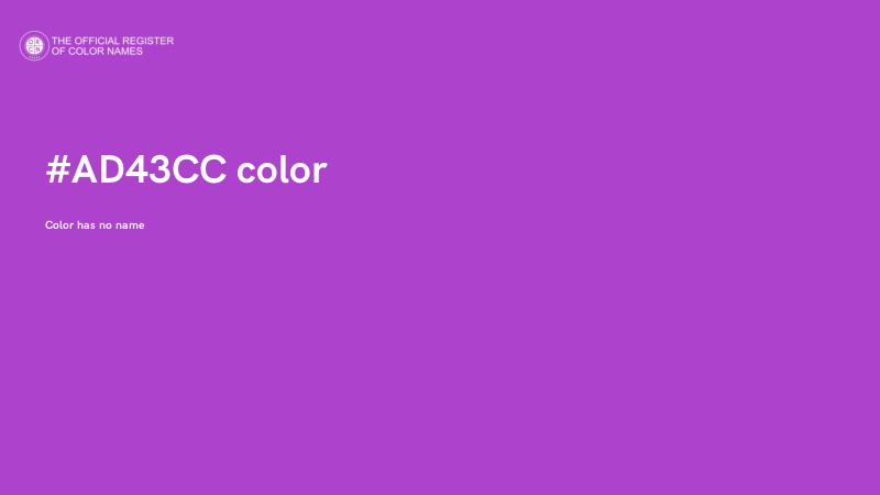 #AD43CC color image