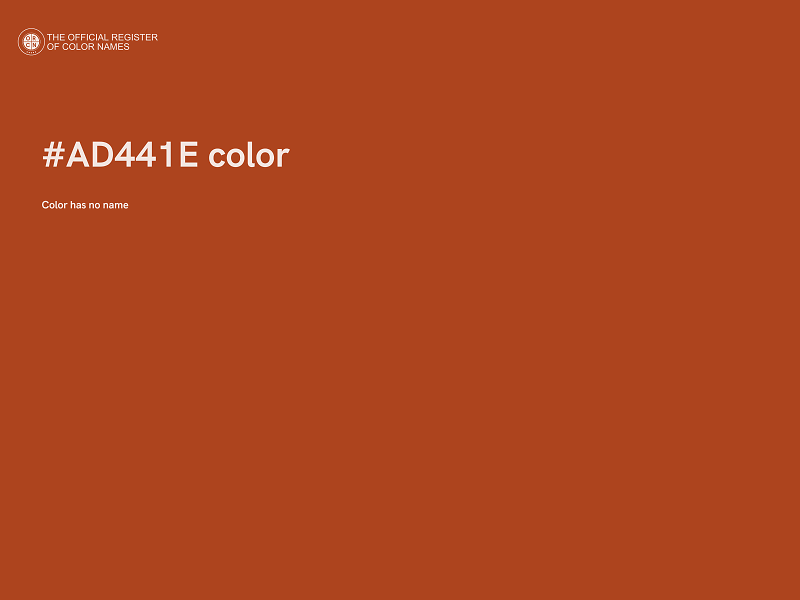 #AD441E color image