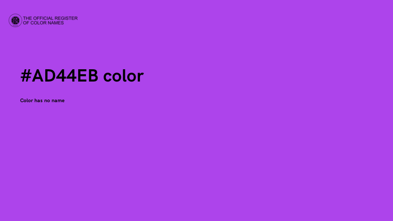 #AD44EB color image