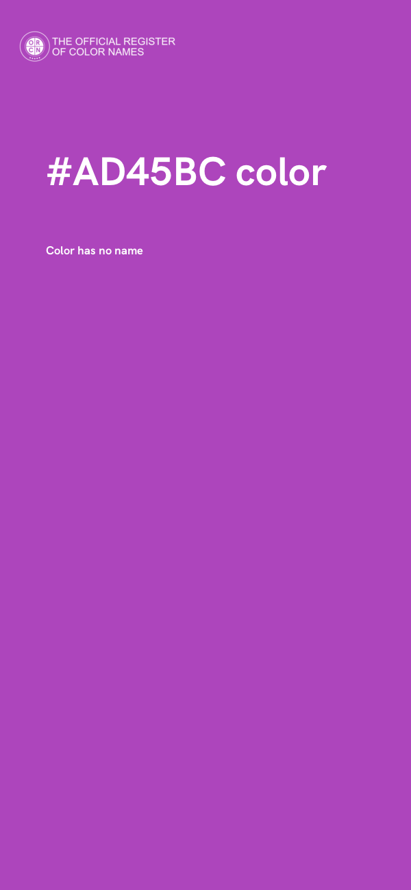 #AD45BC color image