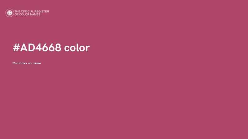 #AD4668 color image