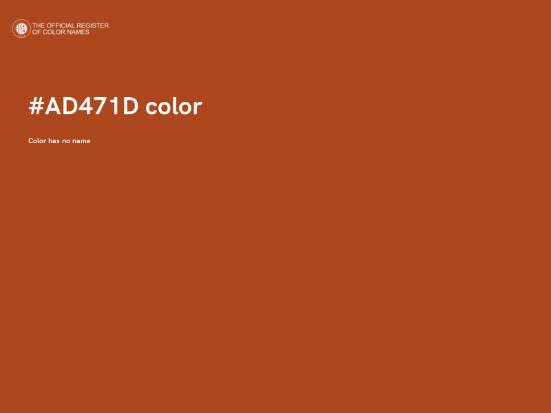 #AD471D color image