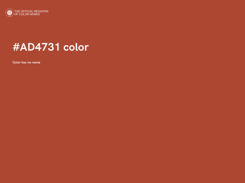 #AD4731 color image