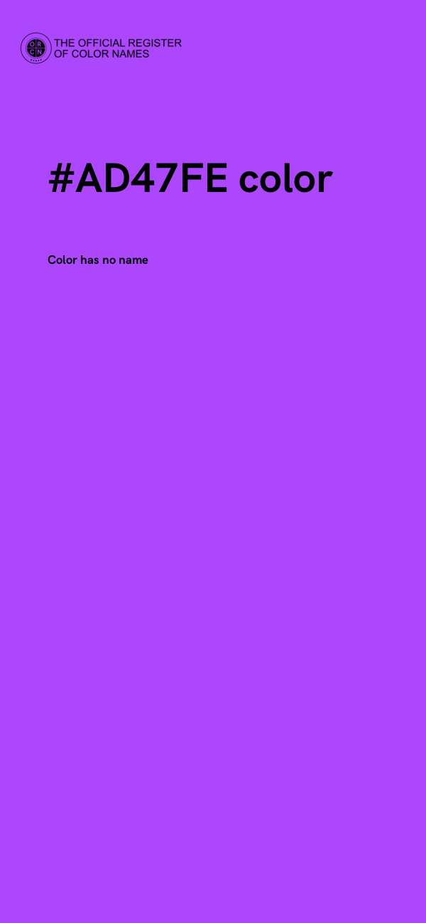 #AD47FE color image