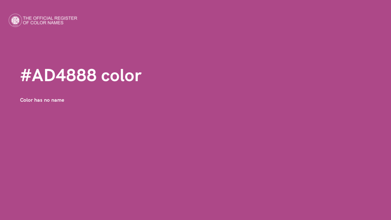 #AD4888 color image