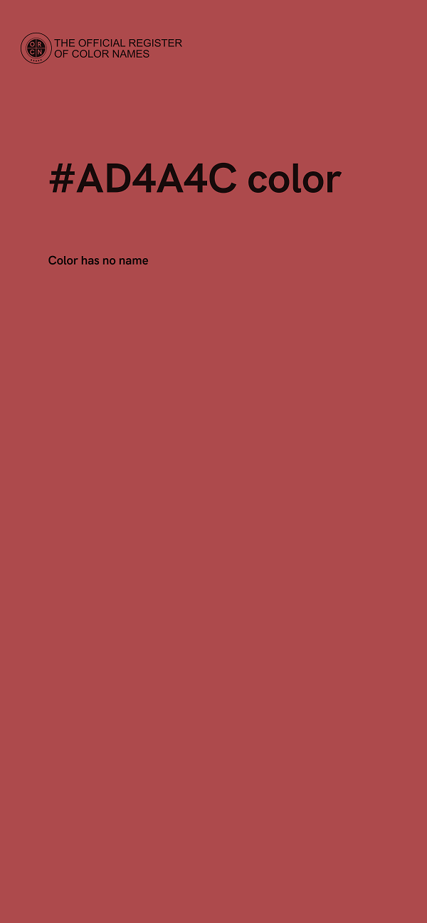 #AD4A4C color image