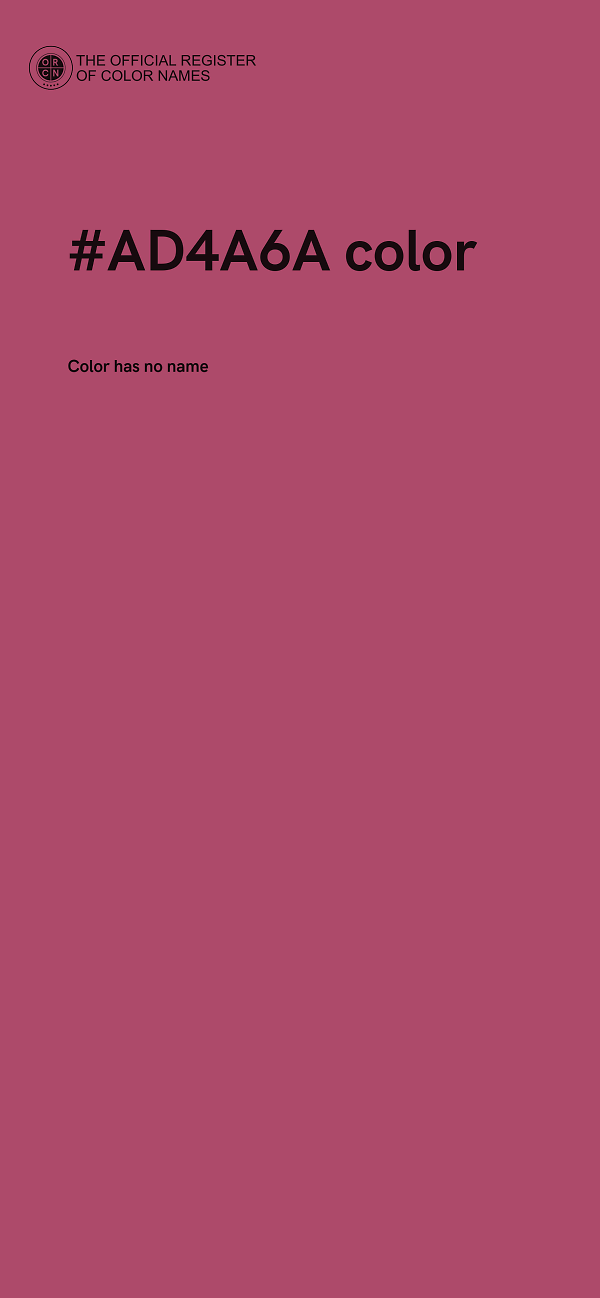 #AD4A6A color image