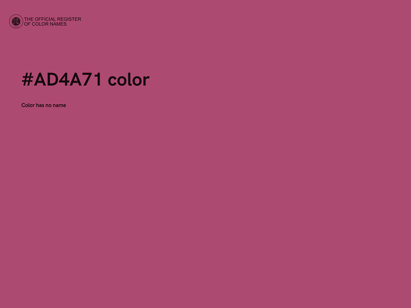 #AD4A71 color image