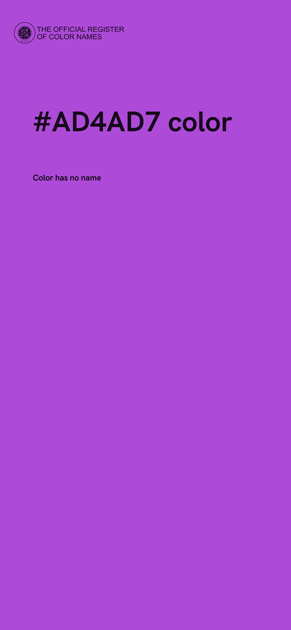 #AD4AD7 color image