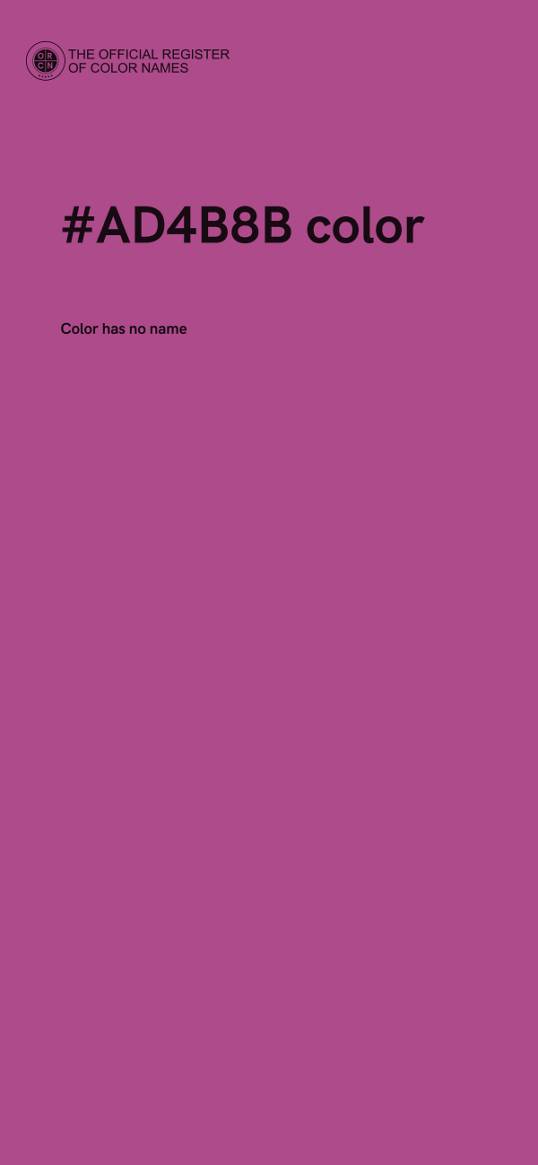 #AD4B8B color image