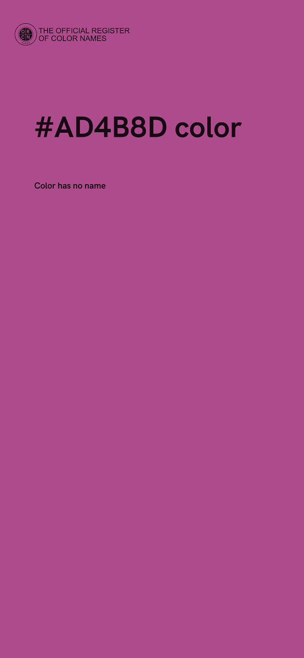 #AD4B8D color image