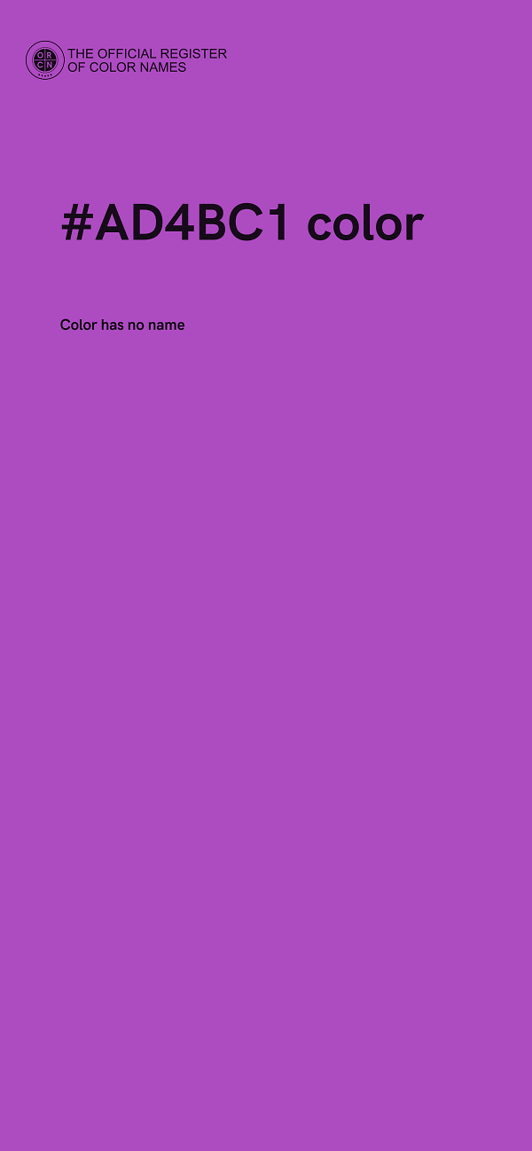 #AD4BC1 color image