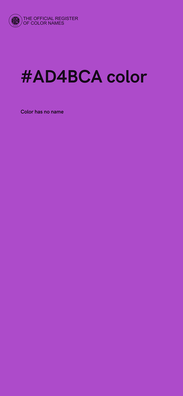 #AD4BCA color image