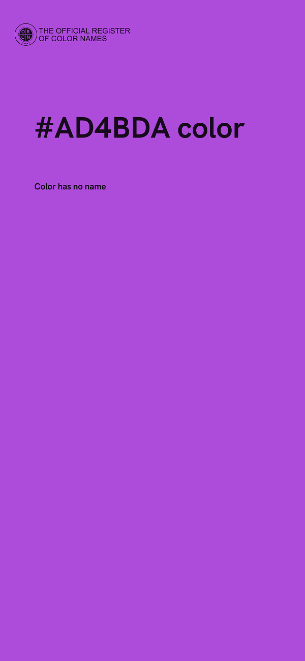#AD4BDA color image