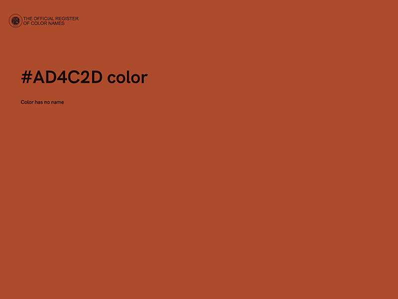 #AD4C2D color image