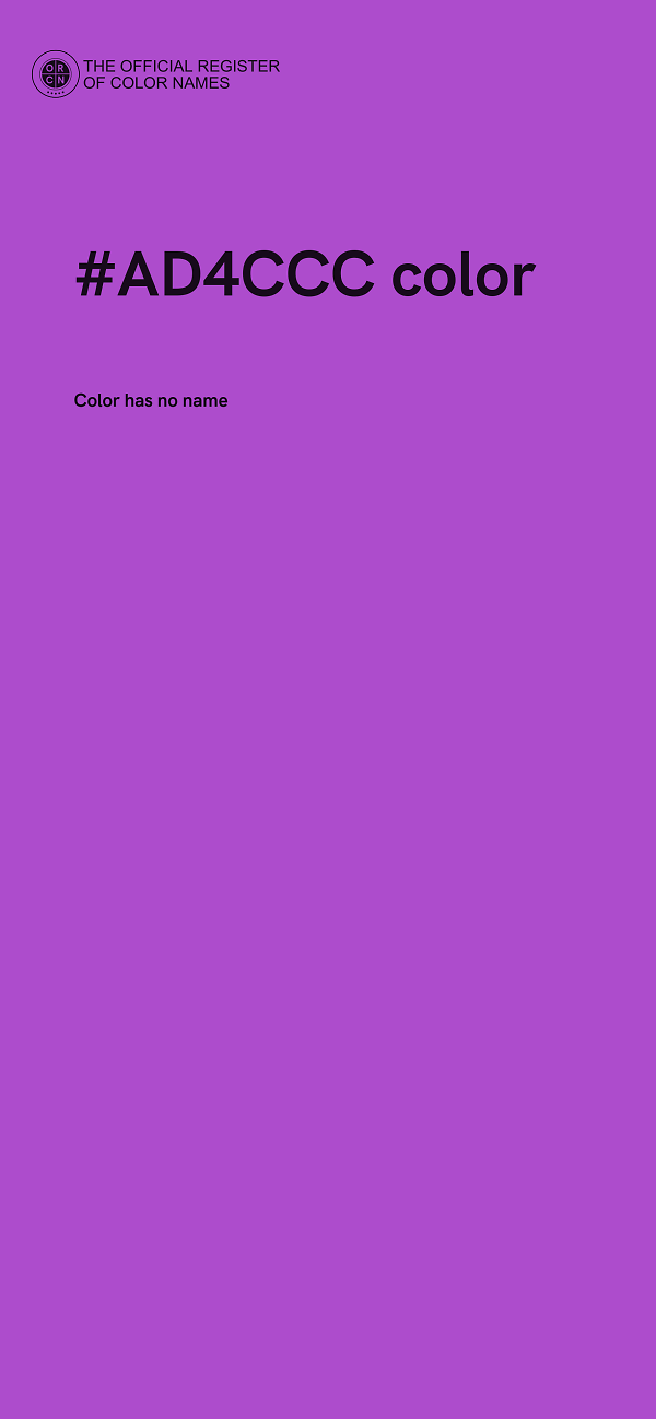 #AD4CCC color image