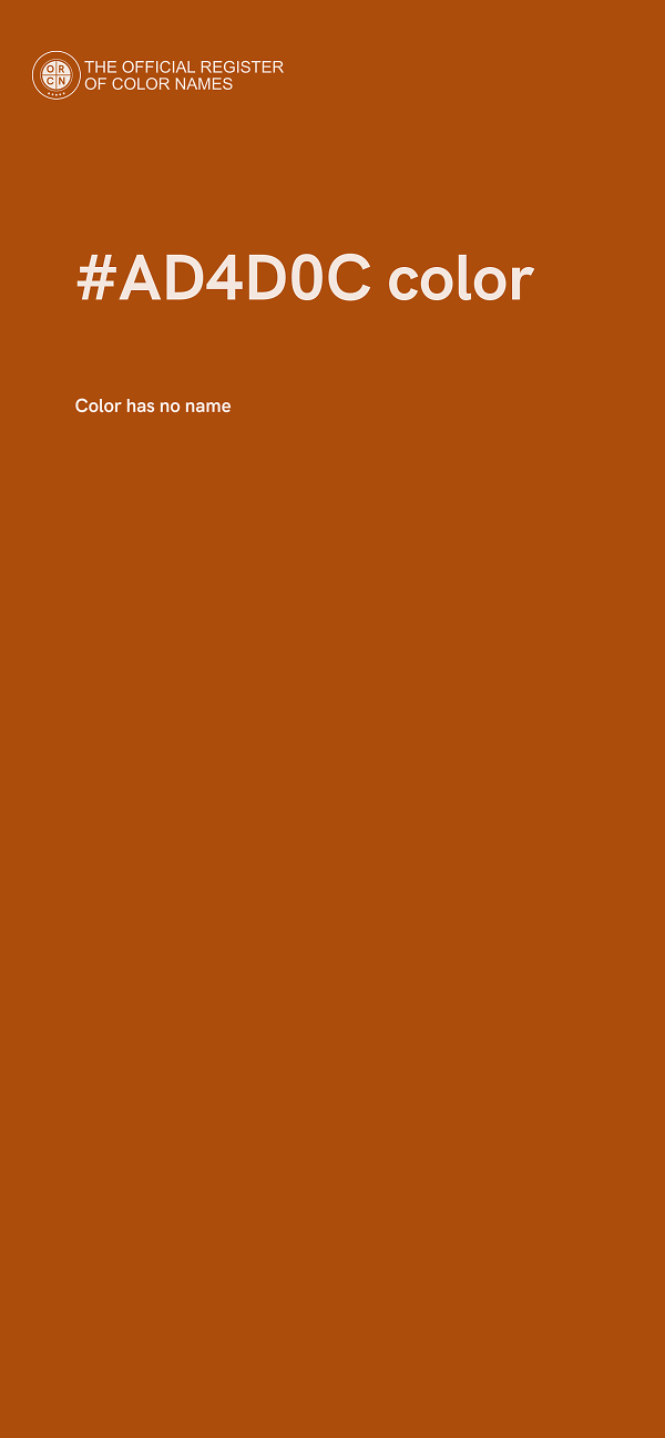 #AD4D0C color image