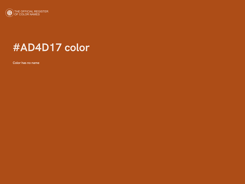 #AD4D17 color image