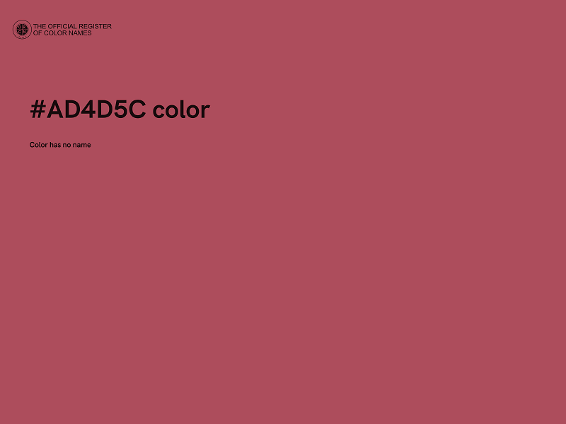 #AD4D5C color image