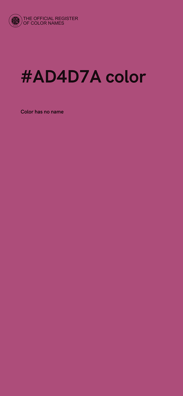 #AD4D7A color image