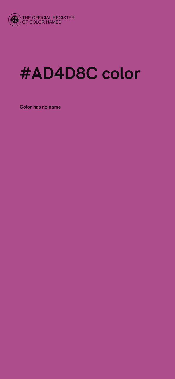 #AD4D8C color image