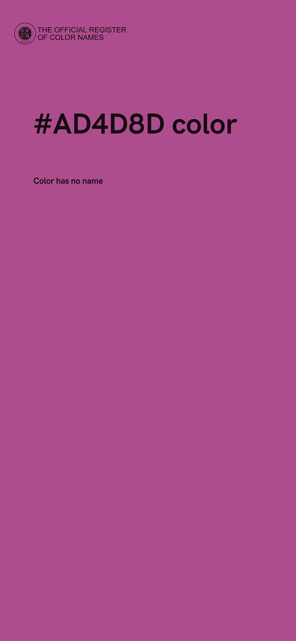 #AD4D8D color image