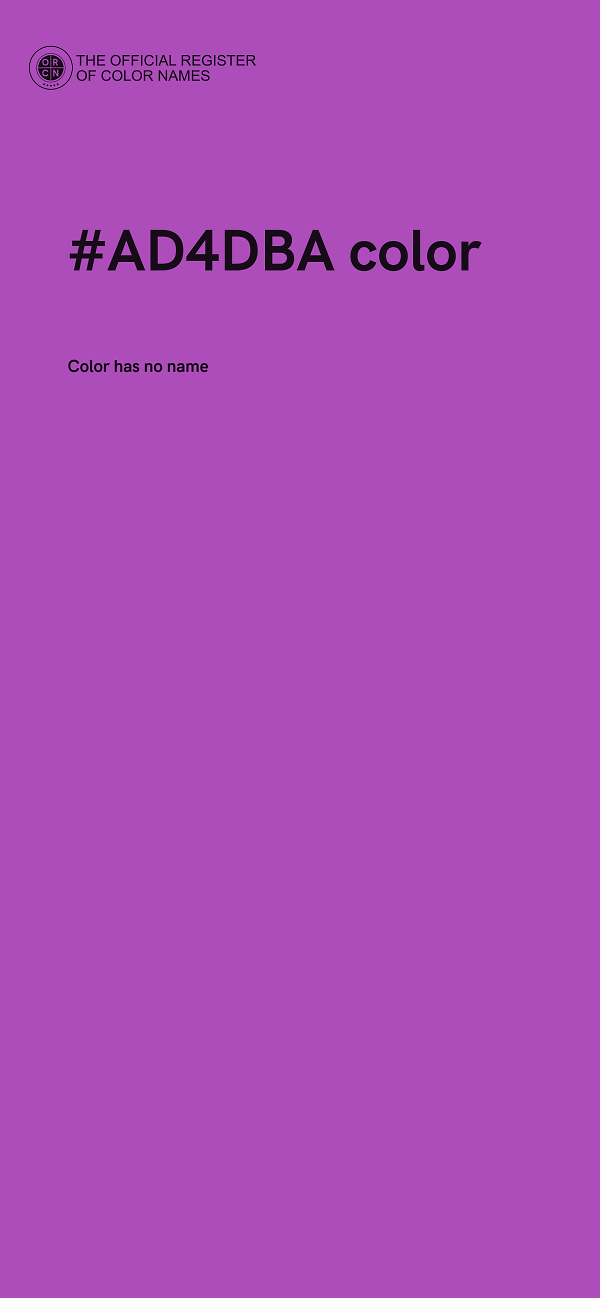 #AD4DBA color image