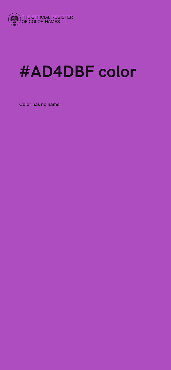#AD4DBF color image