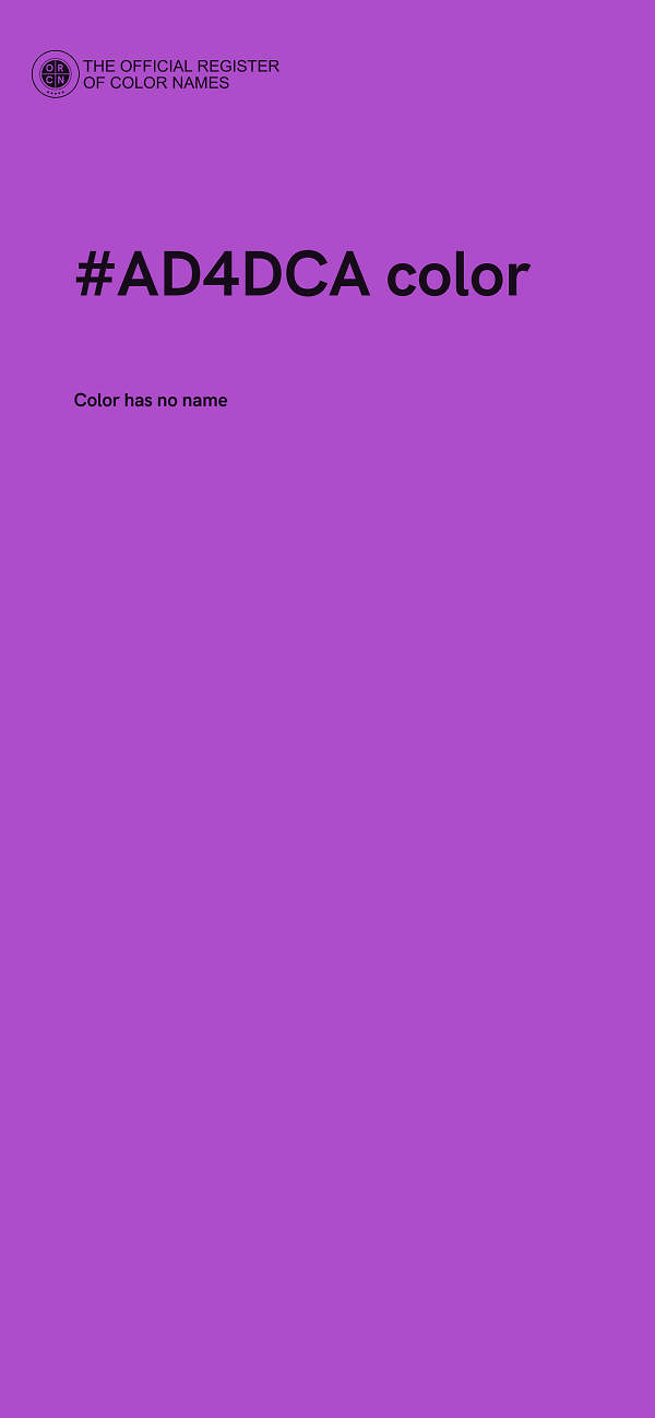 #AD4DCA color image