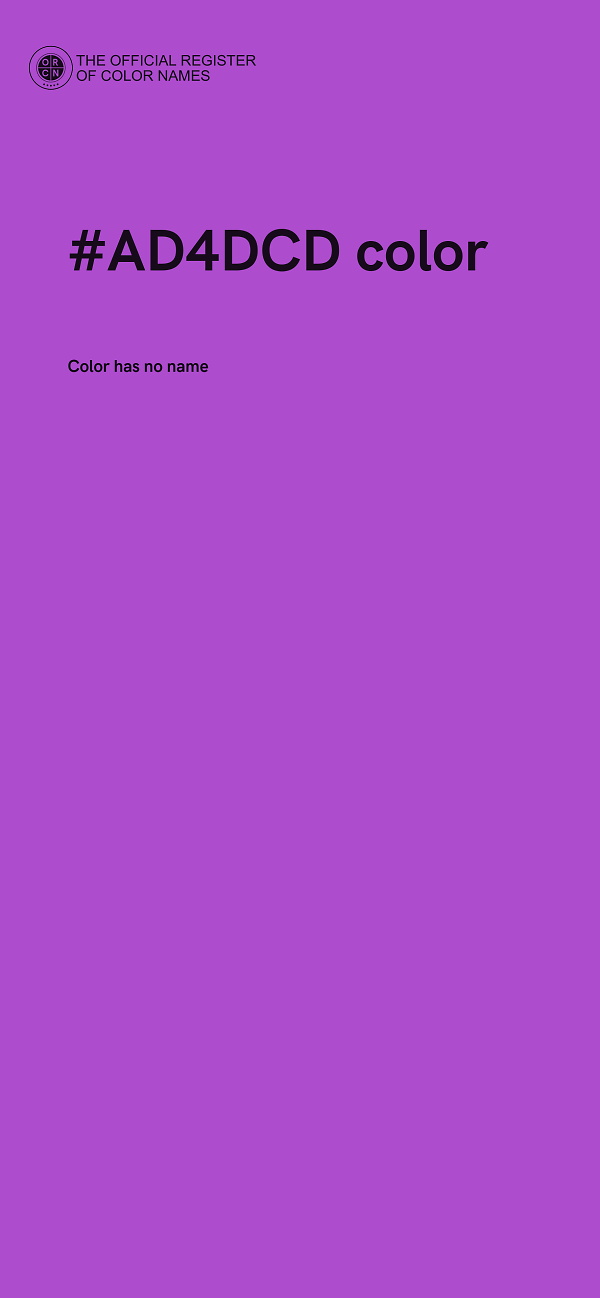 #AD4DCD color image