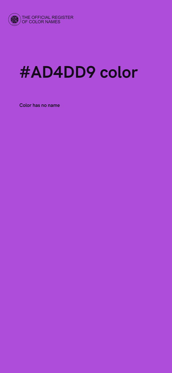 #AD4DD9 color image