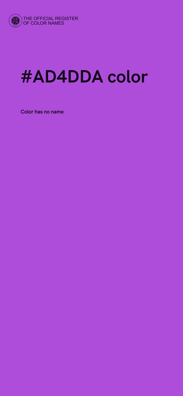 #AD4DDA color image