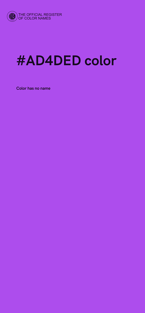 #AD4DED color image