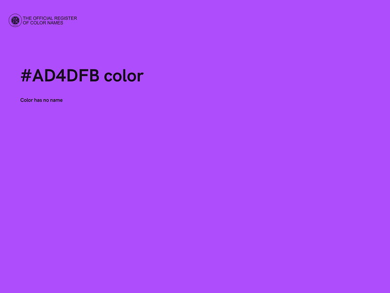 #AD4DFB color image