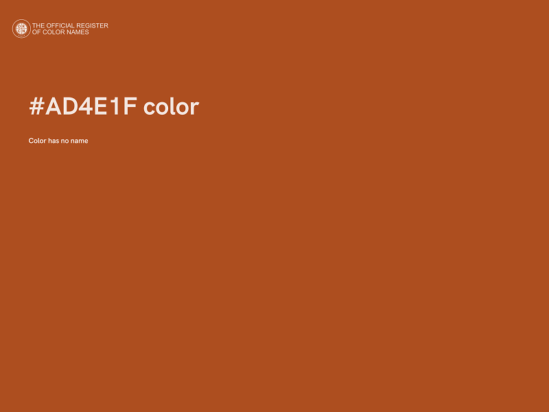 #AD4E1F color image