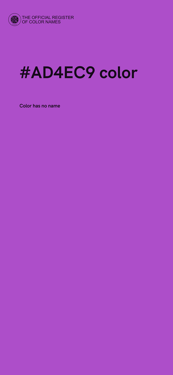 #AD4EC9 color image