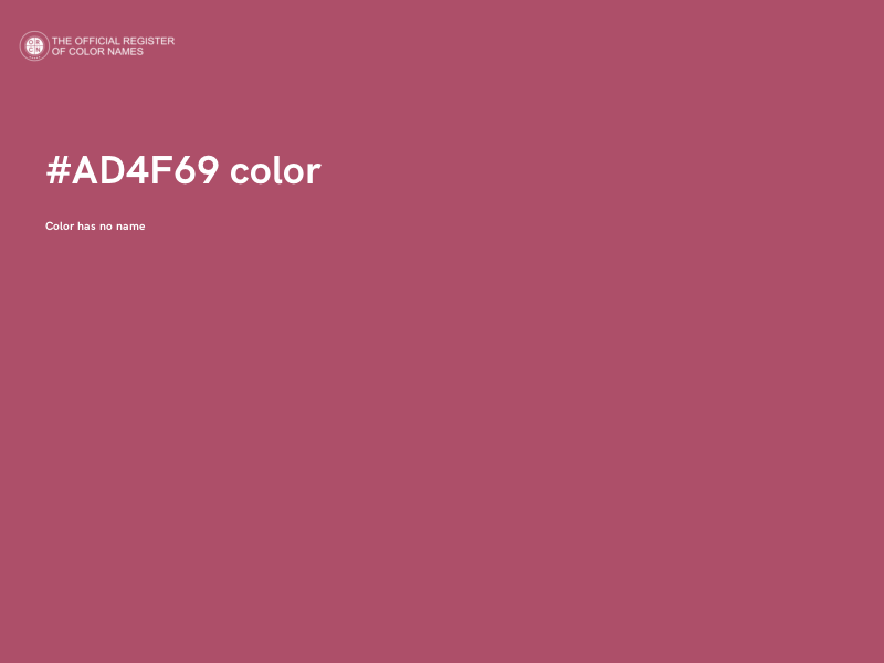#AD4F69 color image